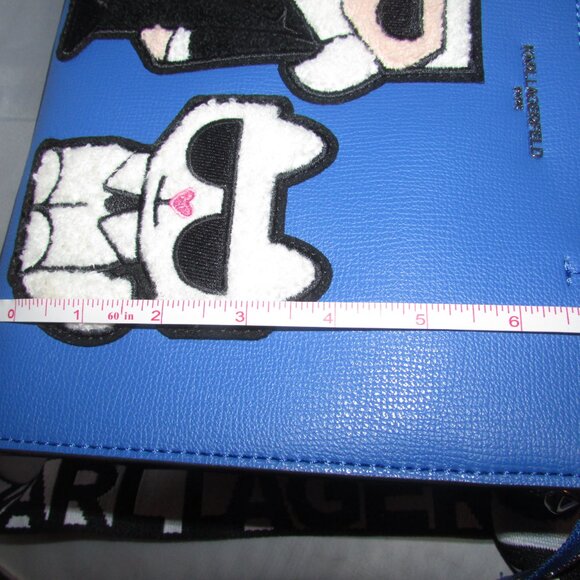 Karl Lagerfeld Blue Tote with Iconic Characters New With Tags - Picture 6 of 7